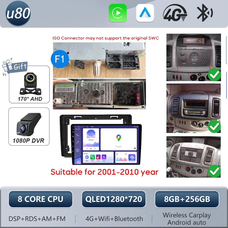 Autoradio CarPlay Renault Trafic 2, Opel Vivaro A et Nissan Primastar (2001-2014) – Écran tactile, jusqu'à 12 Go + 256 Go, vue 33