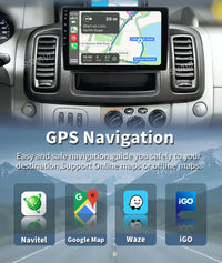 Autoradio CarPlay Renault Trafic 2, Opel Vivaro A et Nissan Primastar (2006-2014) – Écran tactile, jusqu'à 16 Go + 512 Go, vue 16