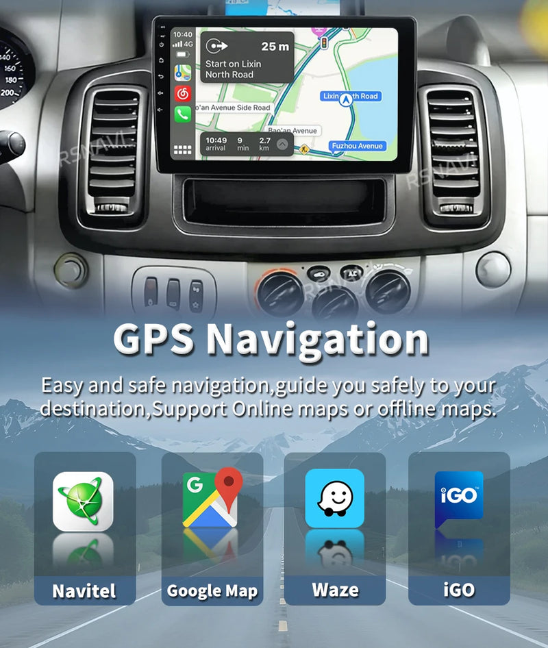 Autoradio CarPlay Renault Trafic 2, Opel Vivaro A et Nissan Primastar (2006-2014) – Écran tactile, jusqu'à 16 Go + 512 Go, vue 16