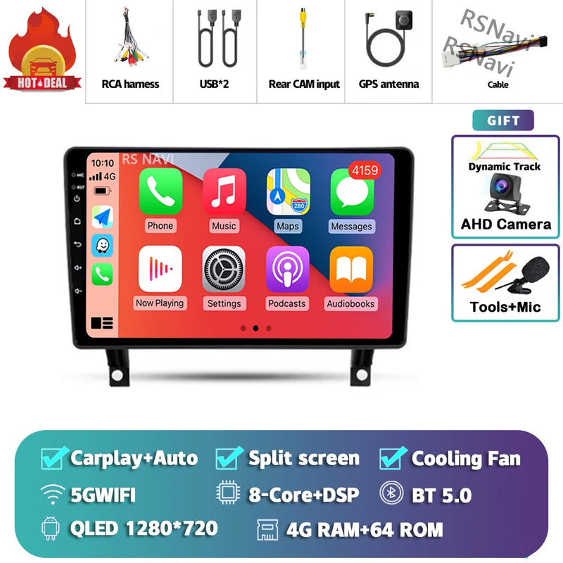 Autoradio CarPlay Opel Antara (2006-2017) – Écran QLED, Android 16, vue 25