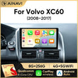 Autoradio CarPlay Volvo XC60 (2008-2017) – Écran 9 pouces, Android 13