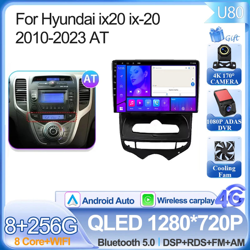 Autoradio CarPlay Hyundai ix20 (2010-2023) – Écran 9 pouces, jusqu'à 12 Go + 256 Go, vue 47