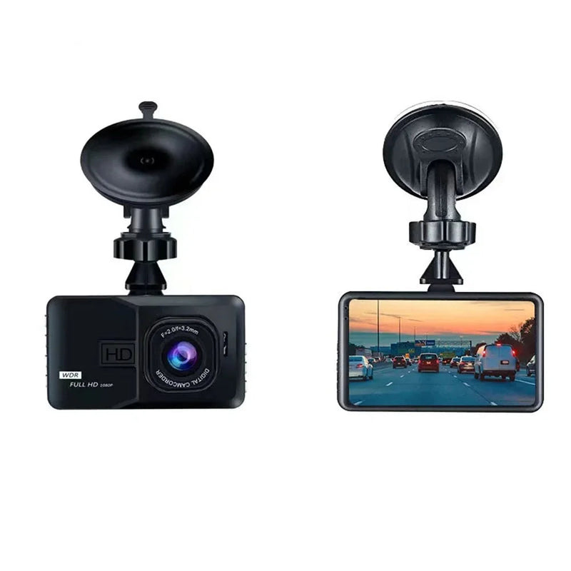 Dashcam voiture 1080P avant arrière – Vision nocturne, G-Sensor, carte SD 32 Go incluse