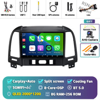 Autoradio CarPlay Hyundai Santa Fe 2 (2006-2012) – Écran 9 pouces, jusqu'à 16 Go + 512 Go, vue 23
