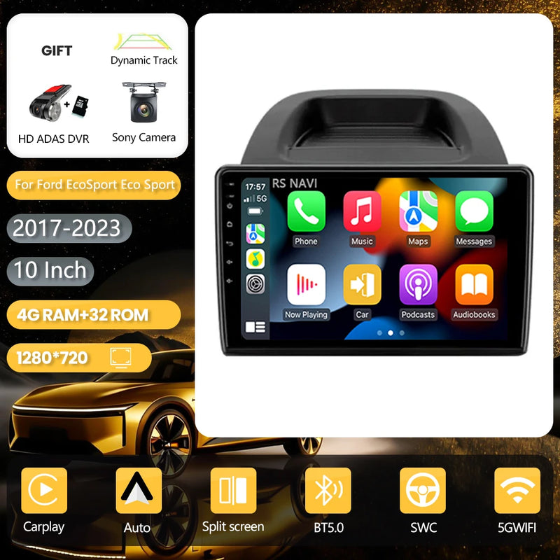 Autoradio CarPlay Ford EcoSport (2017-2023) – Écran QLED 10 pouces, vue 14