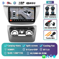 Autoradio CarPlay Mitsubishi Lancer 9 CS (2000-2010) – Écran 9 pouces 2K, jusqu'à 12 Go + 256 Go, vue 11