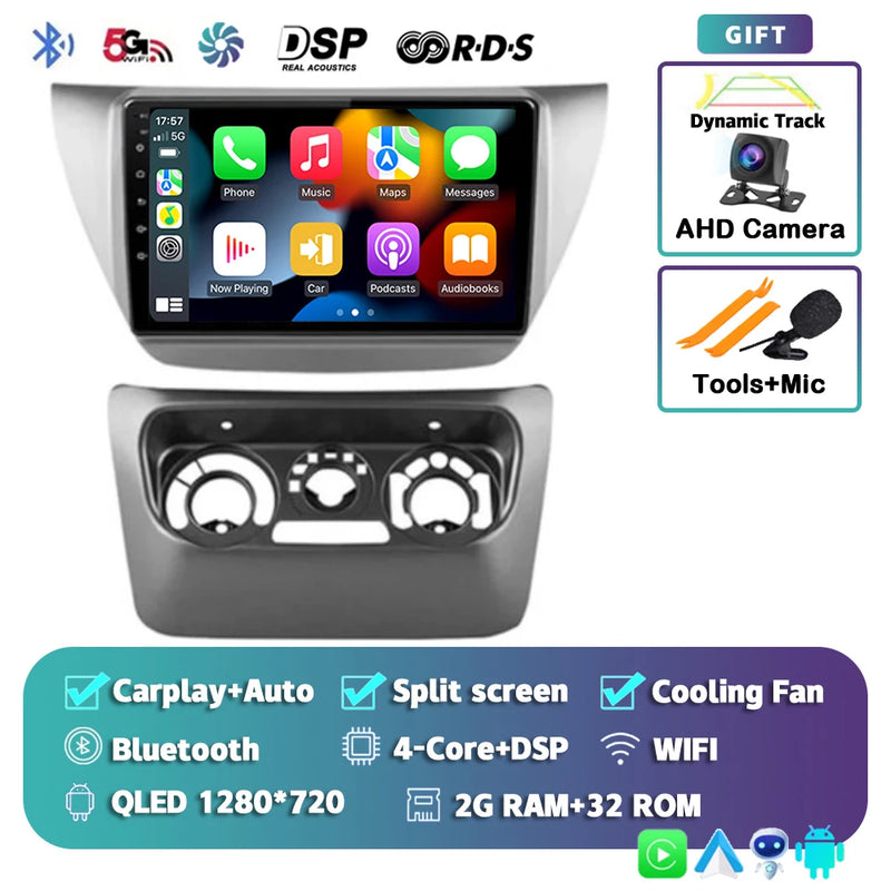 Autoradio CarPlay Mitsubishi Lancer 9 CS (2000-2010) – Écran 9 pouces 2K, jusqu'à 12 Go + 256 Go, vue 15