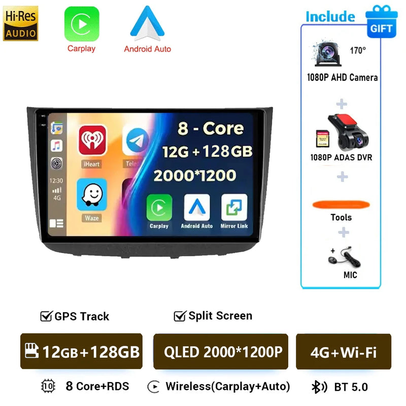 Autoradio CarPlay Mercedes Vito Viano W639 (2003-2015) – Écran QLED 10 pouces, vue 12