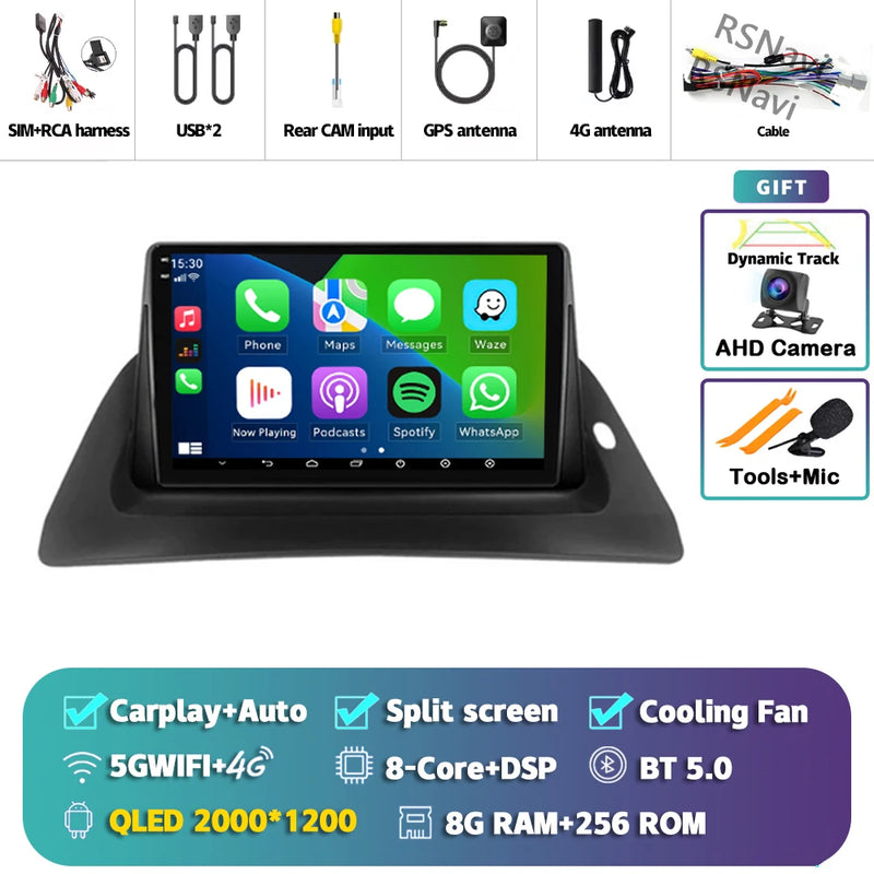 Autoradio CarPlay Renault Kangoo (2009-2018) – Écran 9 pouces, Android 16, jusqu'à 16 Go + 512 Go, vue 37