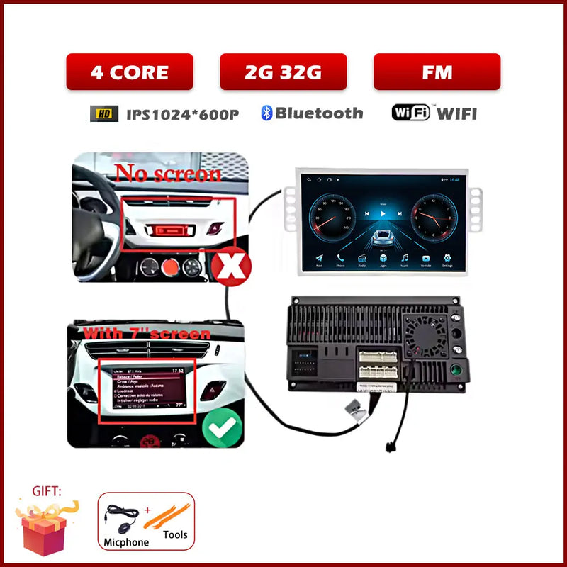 Autoradio CarPlay Citroën C3 et DS3 – Écran IPS 7 pouces, jusqu'à 8 Go + 256 Go, vue 28
