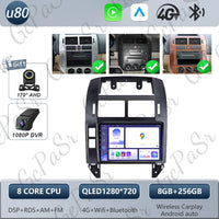 Autoradio CarPlay Volkswagen Polo 4 (2004-2009) – Écran 9 pouces, cadre noir ou argent, vue 42