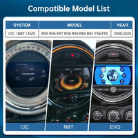 Boîtier CarPlay MINI R55 à R61, F54, F55 (2008-2020) – CIC, NBT ou EVO, CarPlay sans fil, vue 2