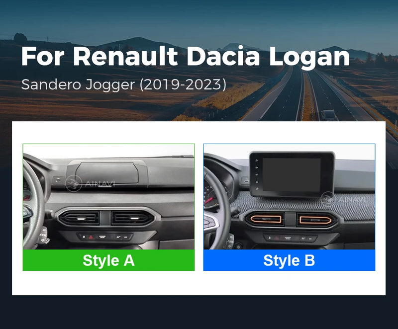 Autoradio CarPlay Dacia Logan, Sandero et Jogger (2019-2023) – Écran 10 pouces, jusqu'à 8 Go + 256 Go, vue 10