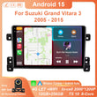 Autoradio CarPlay Suzuki Grand Vitara 3 (2005-2015) – Écran 9 pouces sans fil, 4G, jusqu'à 12 Go + 256 Go