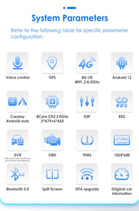 Autoradio CarPlay Fiat 500 (2007-2015) – Écran 7 pouces, 8 cœurs, jusqu'à 8 Go + 128 Go, vue 12