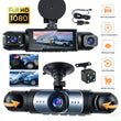 Dashcam 3 ou 4 Caméras – Avant 1080P, Côtés Orientables et Arrière, Mode Parking
