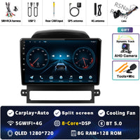 Autoradio CarPlay Chevrolet Captiva (2008-2012) – Écran 9 pouces sans fil, jusqu'à 16 Go + 512 Go, vue 45