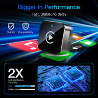 Adaptateur CarPlay Sans Fil Mini – CarPlay et Android Auto, 6 Coloris, Wi-Fi Double Bande, vue 5