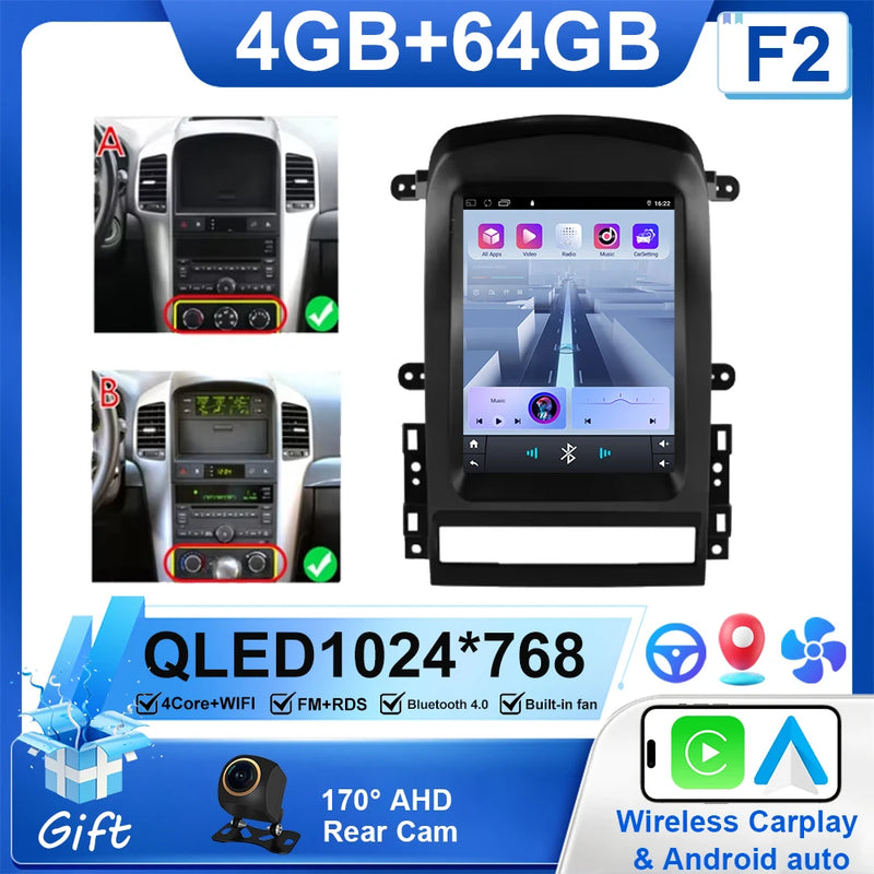 Autoradio CarPlay Chevrolet Captiva (2006-2012) – Écran vertical 9,7 pouces, jusqu'à 8 Go + 256 Go, vue 25