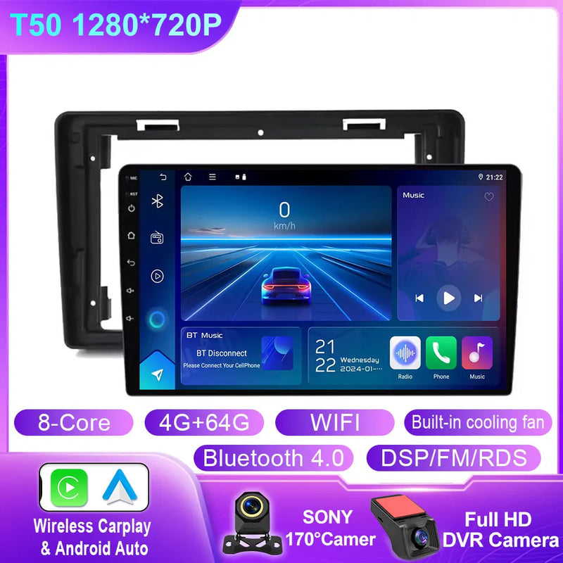 Autoradio CarPlay Citroën C2 et C3 (2001-2010) – Écran QLED 9 pouces, jusqu'à 12 Go + 256 Go, vue 32