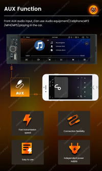 Autoradio 1 DIN CarPlay Universel 6,86 Pouces – Filaire ou Sans Fil, Bluetooth, vue 21