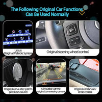 Autoradio CarPlay Lexus CT200h (2011-2019) – Écran 10,25 pouces, système Linux, vue 19