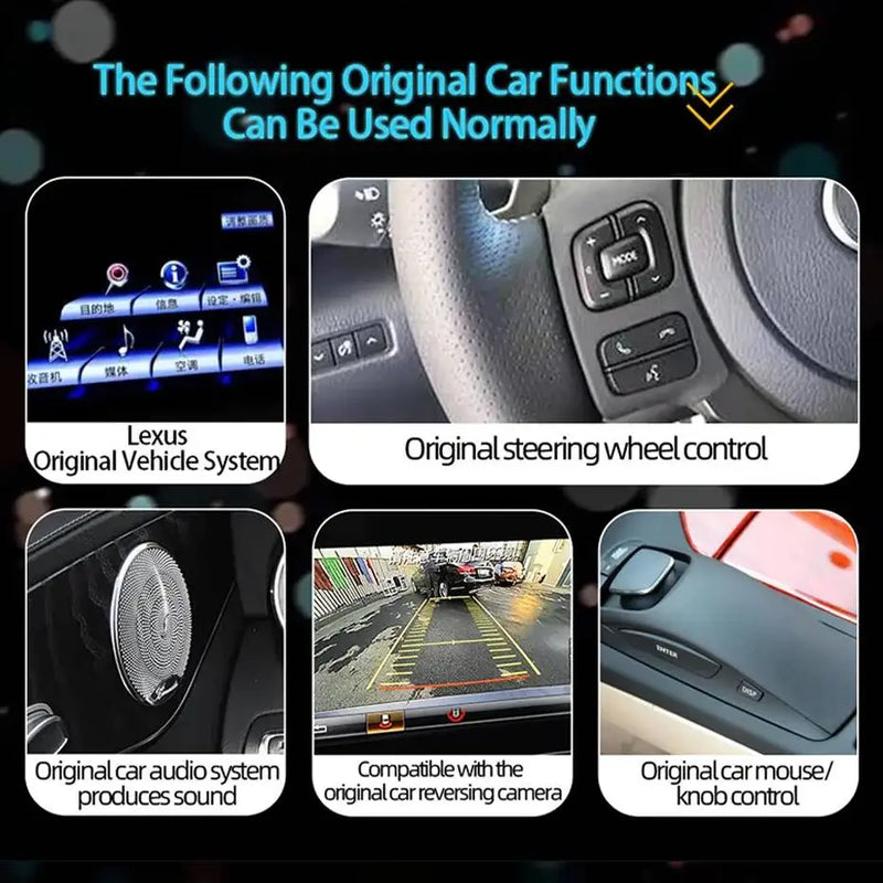 Autoradio CarPlay Lexus CT200h (2011-2019) – Écran 10,25 pouces, système Linux, vue 19