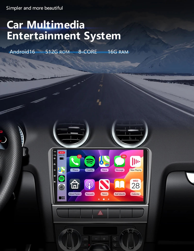 Autoradio CarPlay Volvo XC90 (2002-2014) – Écran 9 pouces, jusqu'à 16 Go + 256 Go, vue 8