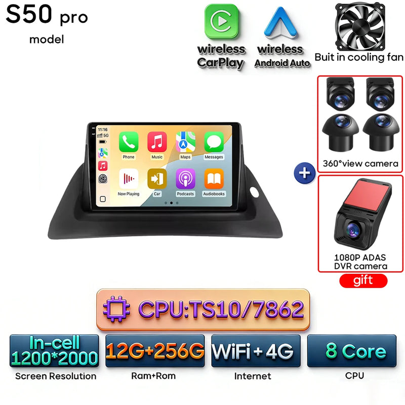 Autoradio CarPlay Renault Kangoo (2008-2018) – Écran 9 pouces, option écran 2K, jusqu'à 12 Go + 256 Go, vue 28