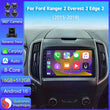 Autoradio CarPlay Ford Ranger, Everest et Edge (2015-2018) – Écran 9 pouces, jusqu'à 16 Go + 512 Go