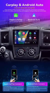 Autoradio CarPlay Fiat Ducato, Peugeot Boxer et Citroën Jumper (2007-2015) – Écran 9 pouces, jusqu'à 16 Go + 256 Go, vue 12
