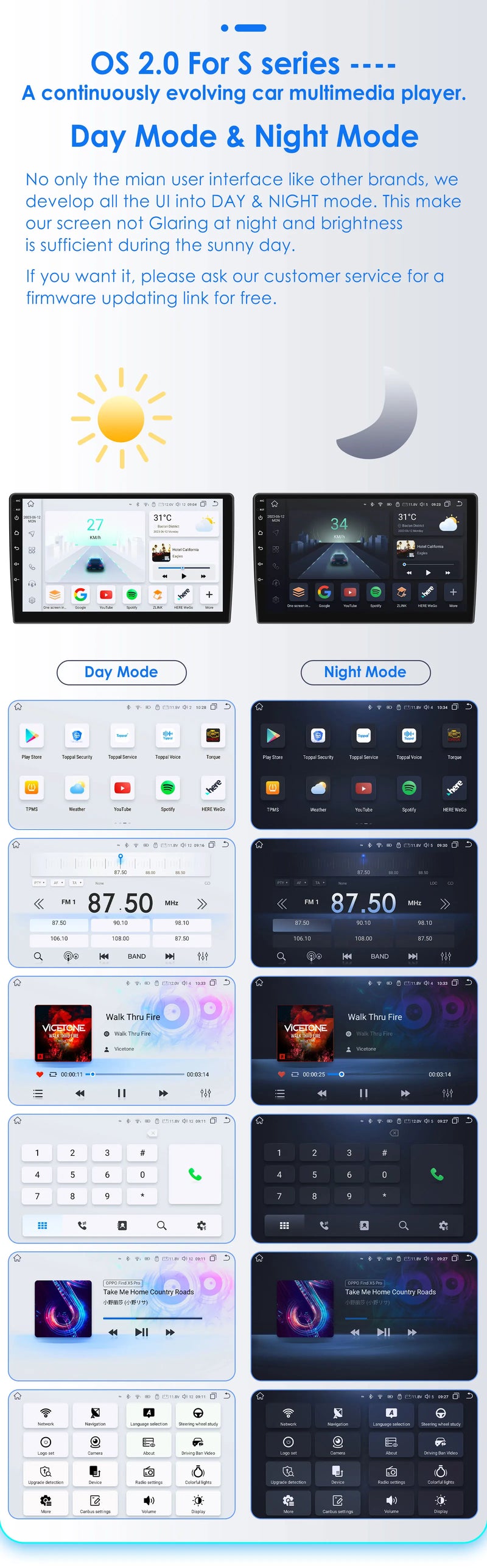 Autoradio CarPlay Fiat 500 (2007-2015) – Écran 7 pouces, 8 cœurs, jusqu'à 8 Go + 128 Go, vue 13