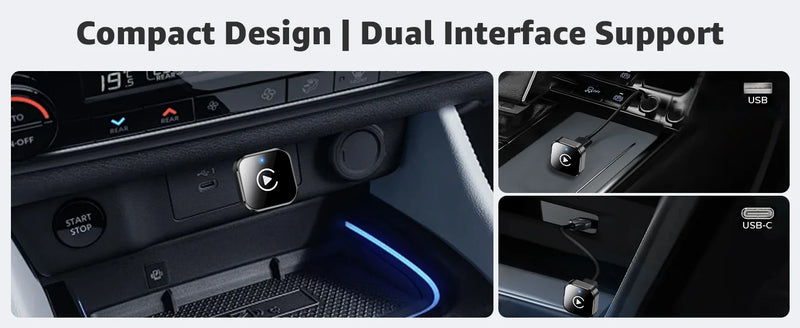 Adaptateur CarPlay Sans Fil Mini – CarPlay et Android Auto, 6 Coloris, Wi-Fi Double Bande, vue 11