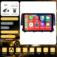 Autoradio CarPlay Honda Civic 10 (2015-2020) – Écran 9 pouces, jusqu'à 16 Go + 256 Go, vue 12