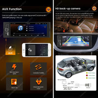 Autoradio 1 DIN CarPlay Universel 6,86 Pouces – Filaire ou Sans Fil, Bluetooth, vue 2
