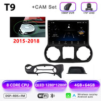 Autoradio CarPlay Jeep Wrangler JK (2011-2018) – Écran 9 pouces sans fil, jusqu'à 12 Go + 256 Go, vue 14