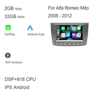 Autoradio CarPlay Alfa Romeo Mito (2008-2012) – Écran 7 pouces IPS, jusqu'à 8 Go + 128 Go, vue 21