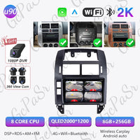 Autoradio CarPlay Volkswagen Polo 4 (2004-2009) – Écran 9 pouces, cadre noir ou argent, vue 47