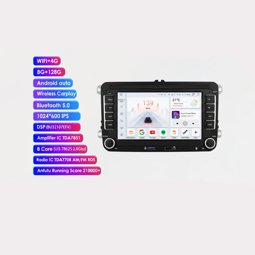 autoradio volkswagen tiguan 2007-2013