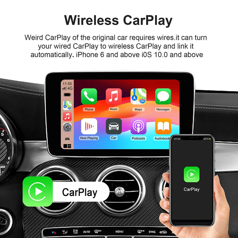 Adaptateur CarPlay Sans Fil AI Box Renault et Duster – Android 13, Wi-Fi seul, vue 4