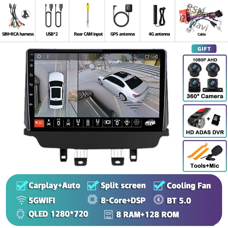 Autoradio CarPlay Mazda CX-3 (2014-2021) – Écran 9 pouces, jusqu'à 16 Go + 512 Go, vue 36