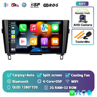 Autoradio CarPlay Nissan Qashqai J11 et X-Trail T32 (2014-2020) – Écran QLED, jusqu'à 16 Go + 512 Go, vue 16