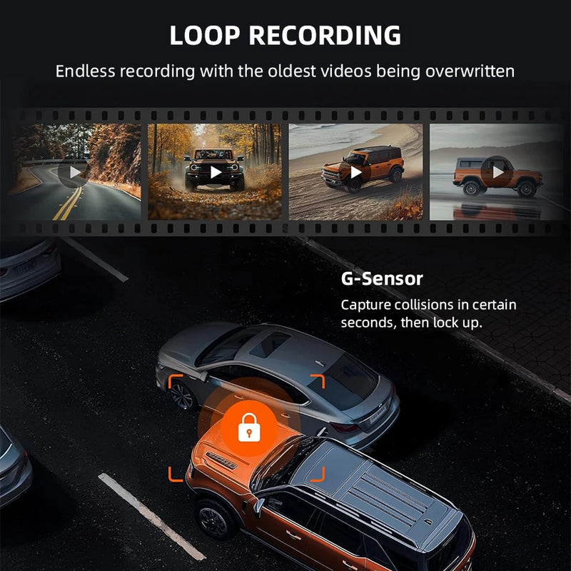 Rétroviseur Caméra 4K Écran Tactile 11,28 Pouces – Caméra Arrière, Wi-Fi 5 GHz, GPS en Option, vue 5