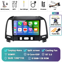 Autoradio CarPlay Hyundai Santa Fe 2 (2006-2012) – Écran 9 pouces, jusqu'à 16 Go + 512 Go, vue 33