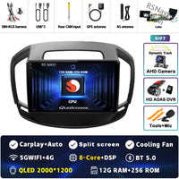Autoradio CarPlay Opel Insignia (2013-2017) – Écran QLED, Android 16, jusqu'à 16 Go + 512 Go, vue 34