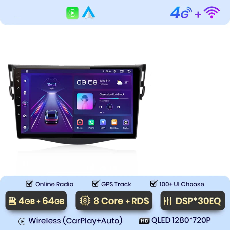 CARPLAY TOYOTA RAV 4 (2007-2011) K5