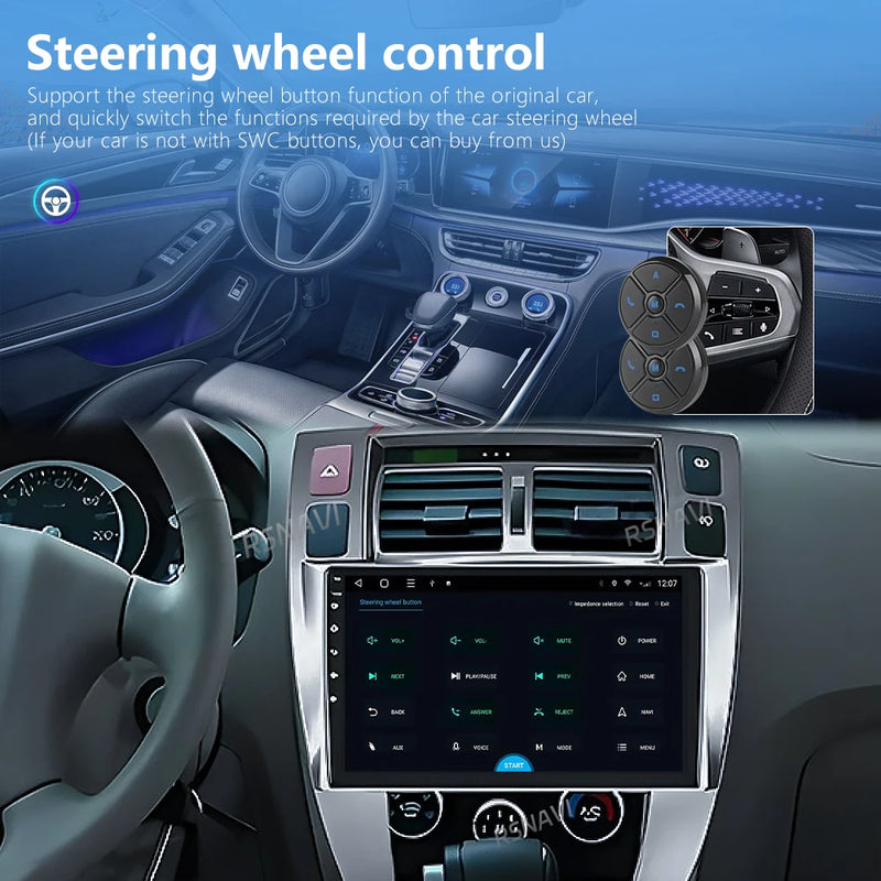 Autoradio CarPlay Hyundai Tucson (2004-2009) – Écran 10 pouces, jusqu'à 16 Go + 256 Go, vue 6