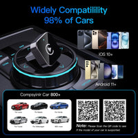 Adaptateur CarPlay Sans Fil Mini – CarPlay et Android Auto, 6 Coloris, Wi-Fi Double Bande, vue 4