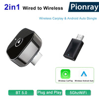 Adaptateur CarPlay Sans Fil Compact ou Clé USB – Android Auto, Wi-Fi Double Bande, Bluetooth 5.0