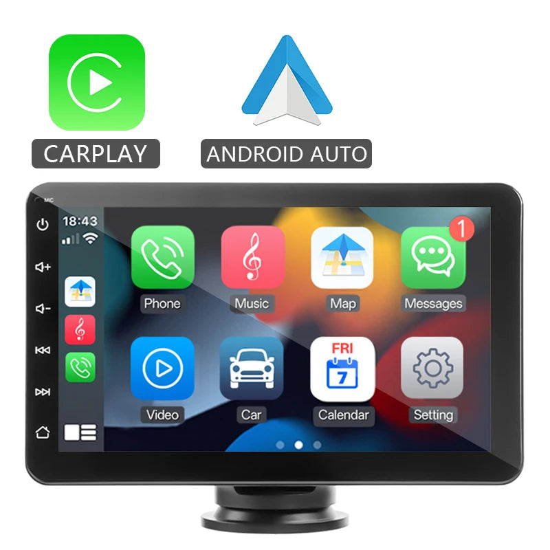 Écran CarPlay Portable Universel 7 Pouces – Ventouse ou Socle, Caméra de Recul, vue 22